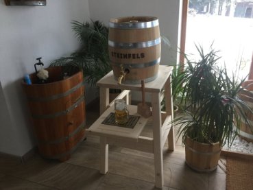 Preview: Bierfass Holzkeg 20 Liter mit VA Blase